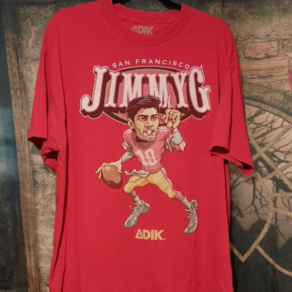 49ers Jimmy G Red Graphic Men's Shirt